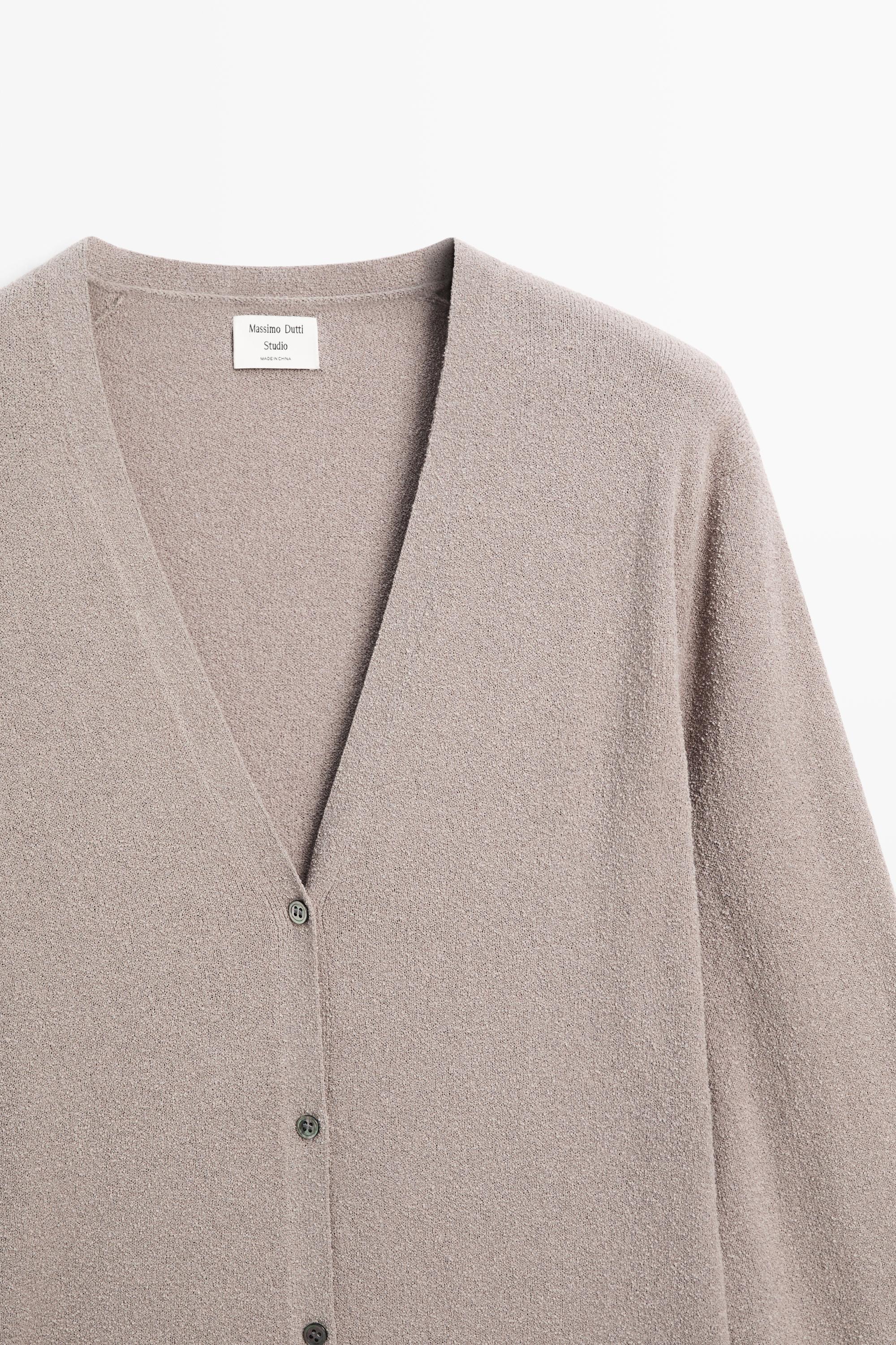 Cardigan en maille à col V - STUDIO